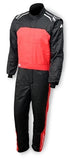 IMPACT RACING 24232607 Suit Racer 2.4 1pc X-Large Black/Red