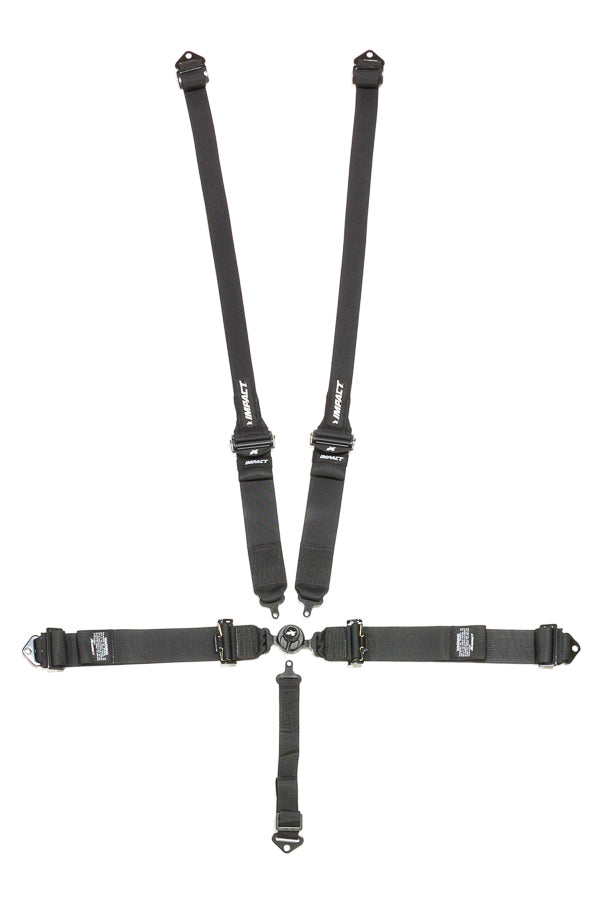 IMPACT RACING 57341231 5-PT Harness Camlock Ind Shldr 3in to 2in Trans