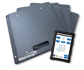 INTERCOMP 170351 Intercomp Scale System Wireless SW2K Classic Weigh XBT with 15-Inch Square Pad, 2000 lb Capacity, Bluetooth & Tablet Included
