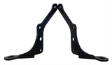 INTEGRA SHOCKS 100 361-2 INTEGRA SHOCKS Motor Mount Rear SBC 2in Offset Pair - Steel with Black Powder Coat