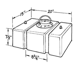 JAZ 200-008-01 8-Gallon C/T Fuel Cell