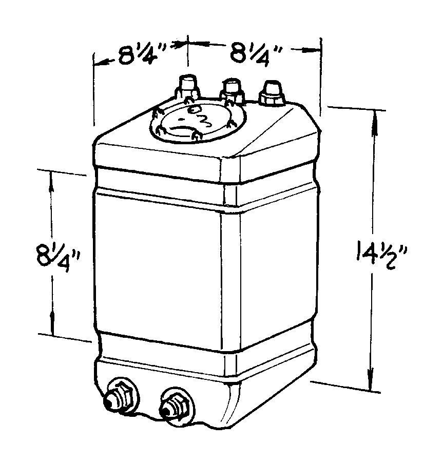 JAZ 220-003-01 3-Gallon Pro Drag Fuel Cell