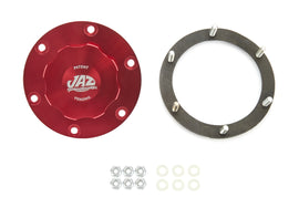 JAZ 391-725-06 Billet Alm Threaded Cap Assembly 6-Bolt Red