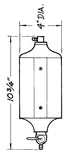 JAZ 600-025-01 Black Radiator Catch Can 1qt.
