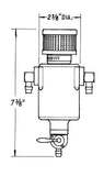 JAZ 605-375-01 Mini-Breather Tank w/3/8in Fittings