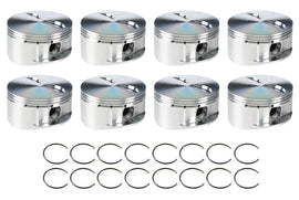 JE PISTONS 173615 JE Pistons SBC Ultra GP Flat Top Piston Set – 4.030 Inch Bore, Forged, Lightweight Design