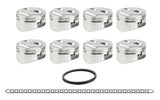 JE PISTONS 182056 JE Pistons SBC Domed Piston Set – 4.155 in Bore, Small Block Chevy