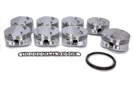 JE PISTONS 213123 SBC 400 Domed Piston Set 18 Degree