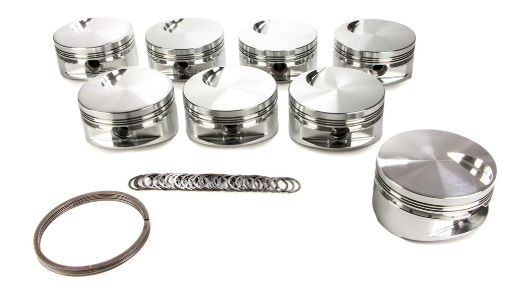 JE PISTONS 257966 BBC Flat Top Piston Set 4.530 Bore -3cc