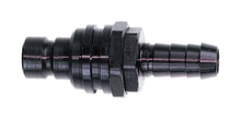 Load image into Gallery viewer, JIFFY-TITE 22506 Q/R #6 Str Male Plug w/ Hose Barb Valved Black