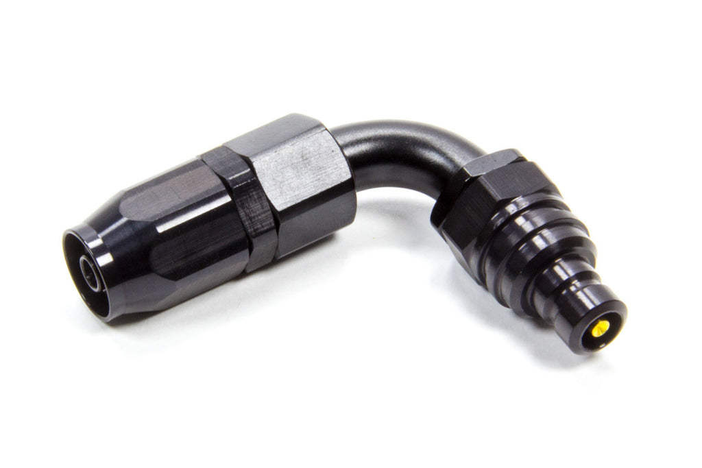 JIFFY-TITE 22604JE Q/R #4 90 Deg Hose End Plug Valved Black