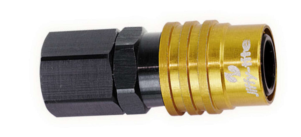 JIFFY-TITE 31308 Jiffy-Tite 31308 8AN Straight FM Thread Valved Quick Connect Adapter