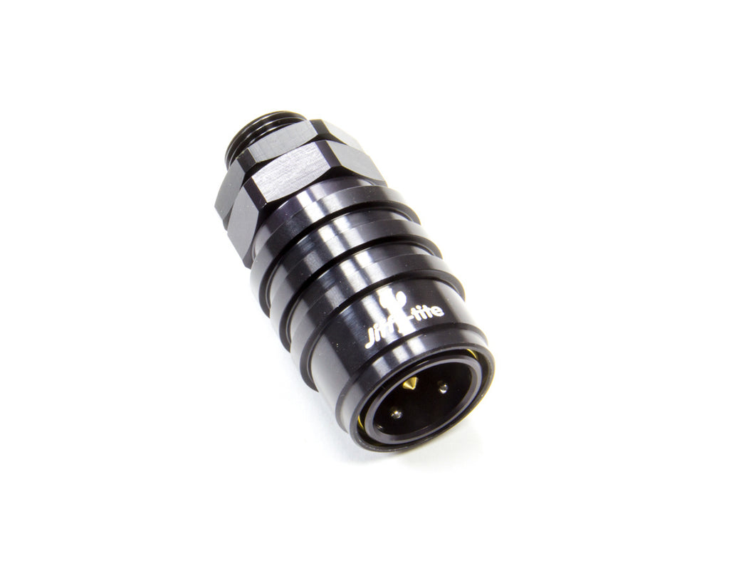 JIFFY-TITE 51108J Q/R Male #8 ORB to #8 Socket Valved Black