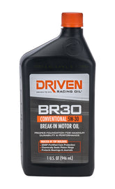 DRIVEN RACING OIL 01806 BR30 5w30 Petroleum Oil 1 Qt Break-In Oil