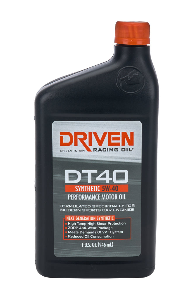 DRIVEN RACING OIL 02406 DT40 5w40 Synthetic Oil 1 Qt Bottle