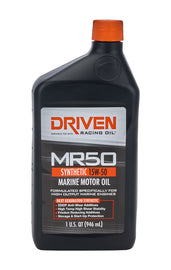 DRIVEN RACING OIL 02606 MR50 15w50 Marine Oil 1 Qt Bottle