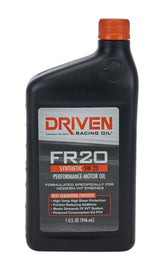 DRIVEN RACING OIL 03006 FR20 5w20 Synthetic Oil 1 Qt Bottle