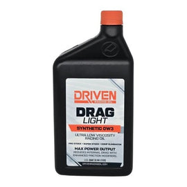 DRIVEN RACING OIL 03036 Driven Racing Oil Drag Light 0W3 Synthetic Motor Oil - 1 Quart
