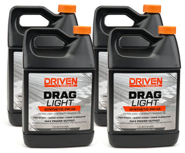 DRIVEN RACING OIL 03108-4 Driven Racing Oil Drag Light 0W10 Synthetic Motor Oil - Set of 4 Quarts