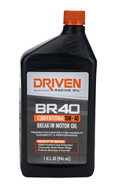DRIVEN RACING OIL 03706 BR40 10w40 Petroleum Oil 1 Qt. Break In Oil