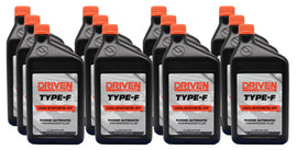 DRIVEN RACING OIL 04086-12 Driven Racing Oil Type F ATF Transmission Fluid Case (12 Quarts) - Synthetic Automatic Transmission Fluid