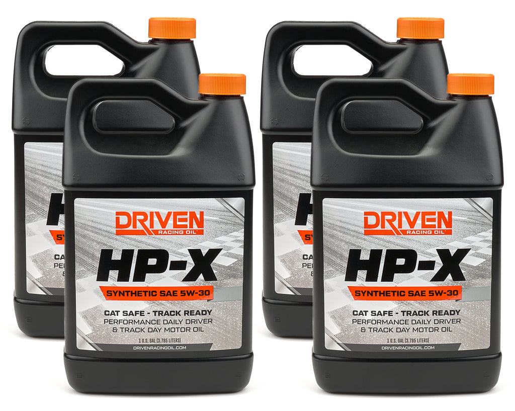 DRIVEN RACING OIL 17308-4 Driven Racing Oil HP-X 5W30 Synthetic Motor Oil - 1 Gallon (Set of 4)