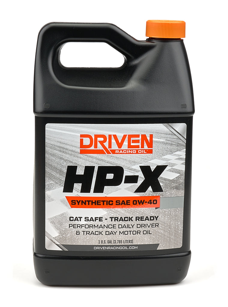 DRIVEN RACING OIL 17408 Driven Racing Oil HP-X 0W40 Synthetic Motor Oil - 1 Gallon