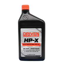 Load image into Gallery viewer, DRIVEN RACING OIL 17506 Driven Racing Oil HP-X 5W50 Synthetic Motor Oil, 1 Quart