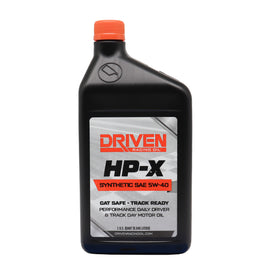 DRIVEN RACING OIL 17546 Driven Racing Oil HP-X 5W40 Synthetic Motor Oil, 1 Quart