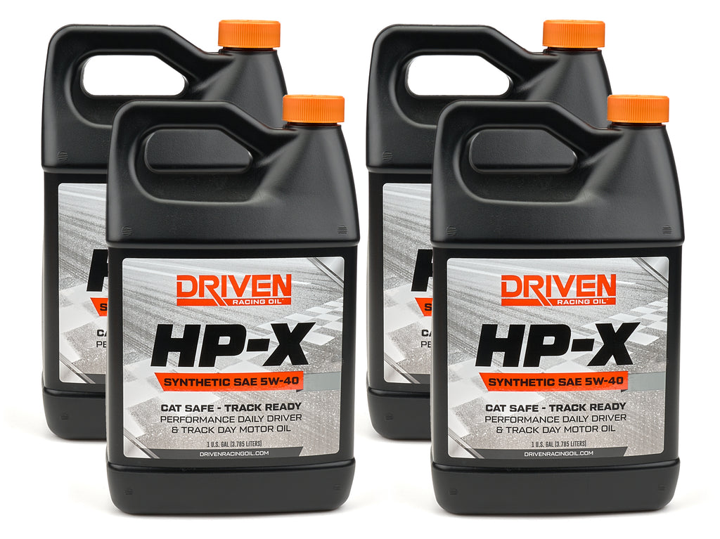 DRIVEN RACING OIL 17548-4 Driven Racing Oil HP-X 5W40 Synthetic Motor Oil - 1 Gallon (Set of 4)