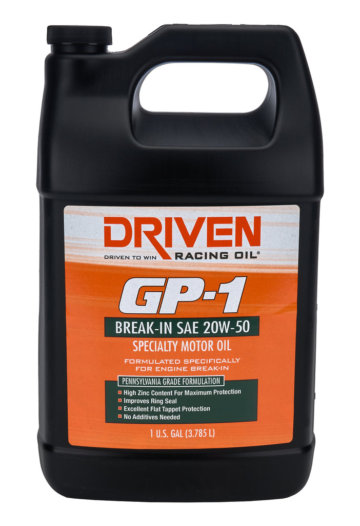 DRIVEN RACING OIL 19556 GP-1 Conventional Break- In Oil 20w50 1 Gallon
