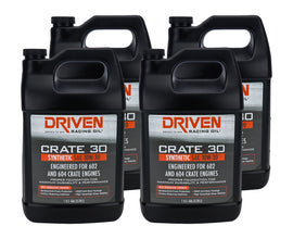 DRIVEN RACING OIL 22308-4 Crate 30 10w30 Synthetic Oil Case 4 x 1 Gallon
