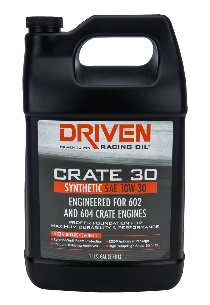 DRIVEN RACING OIL 22308 Crate 30 10w30 Synthetic Oil 1 Gallon