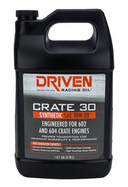 DRIVEN RACING OIL 22308 Crate 30 10w30 Synthetic Oil 1 Gallon