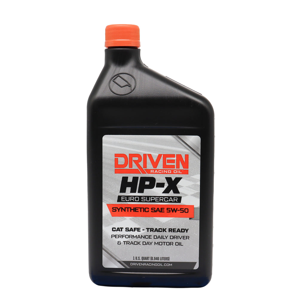 DRIVEN RACING OIL 23506 Driven Racing Oil HP-X Euro 5W50 Synthetic Motor Oil - 1 Quart