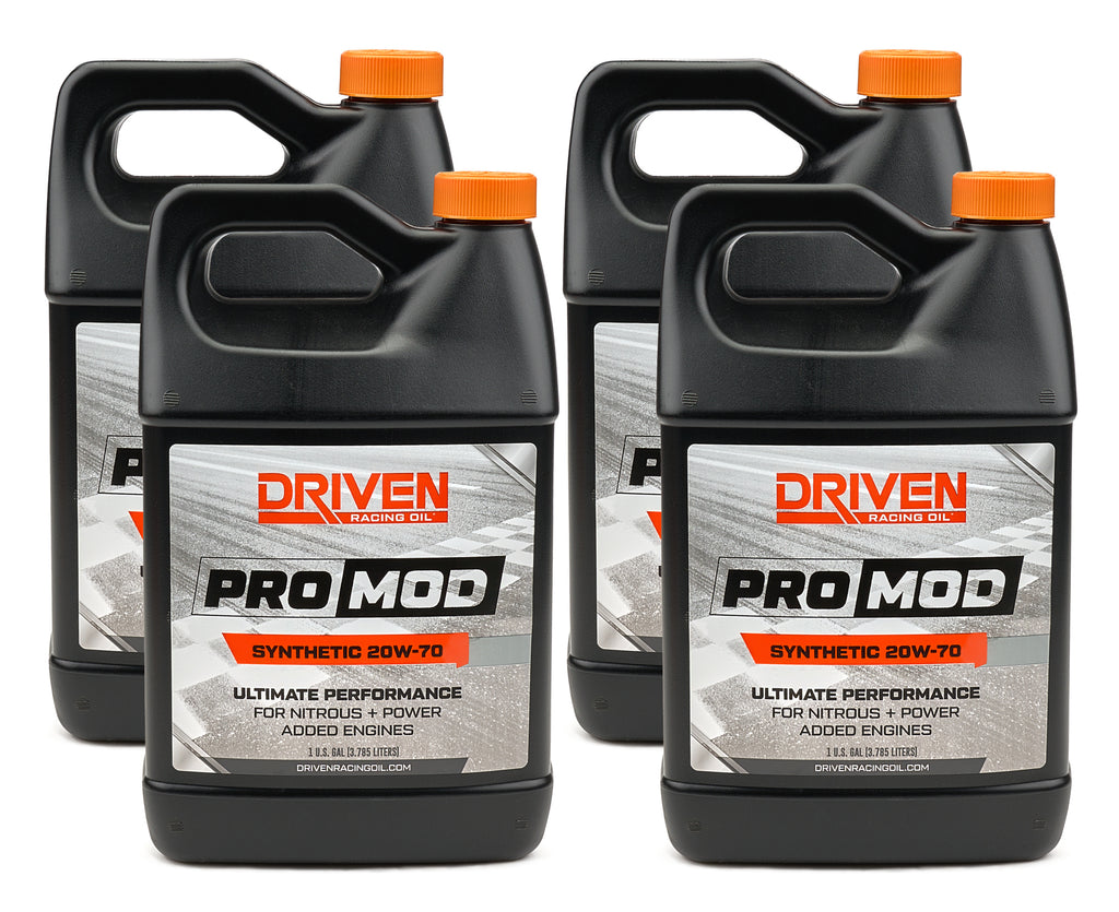 DRIVEN RACING OIL 24278-4 Driven Racing Oil ProMod 20W70 Synthetic Motor Oil - Set of 4 Gallons