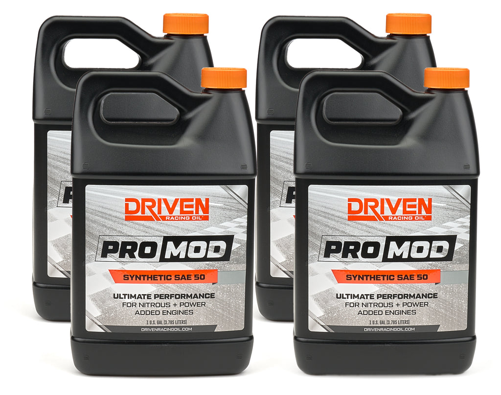 DRIVEN RACING OIL 24508-4 DRIVEN RACING OIL ProMod 50W Synthetic Motor Oil - 4 Gallon Set