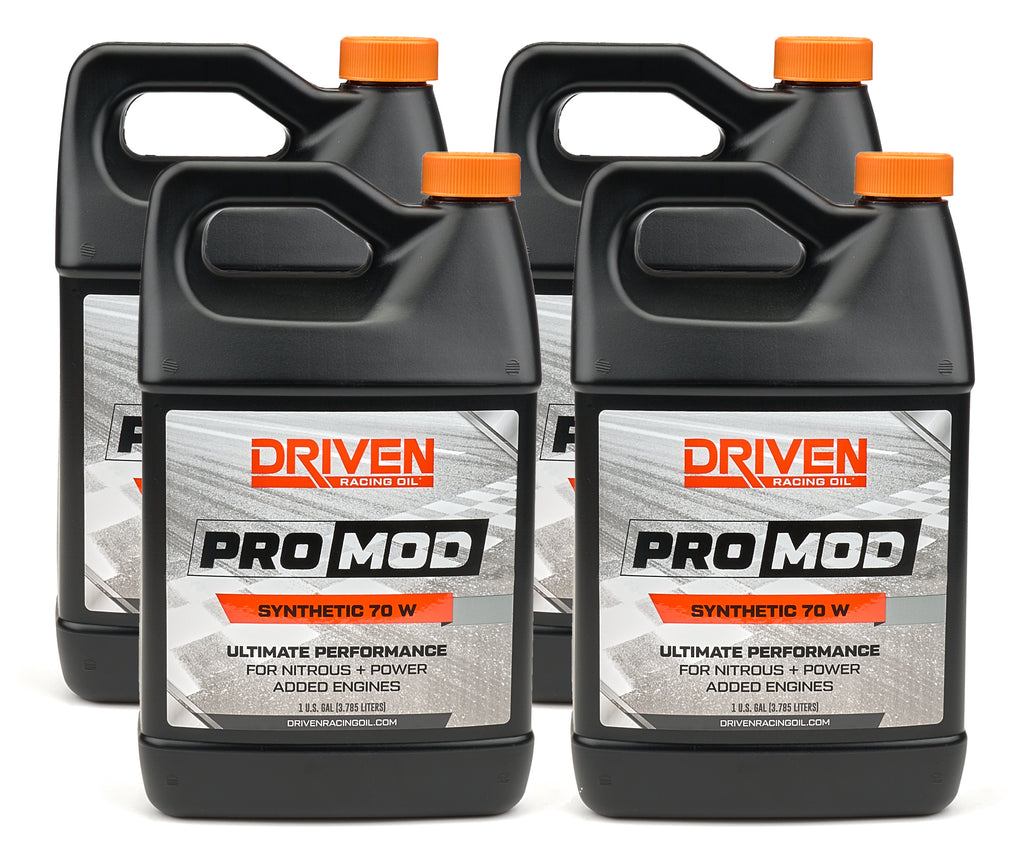 DRIVEN RACING OIL 24708-4 Driven Racing Oil ProMod 70W Synthetic Motor Oil - 1 Gallon Bottle (Set of 4)