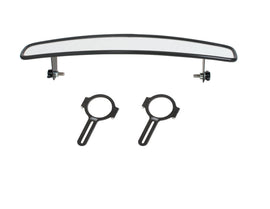 JOES RACING PRODUCTS 11274 JOES Racing Products 14 Inch Wide Rear View Mirror Kit with Wide-Angle Glass and Clamp-On Mount for 1.75 Inch Tubes