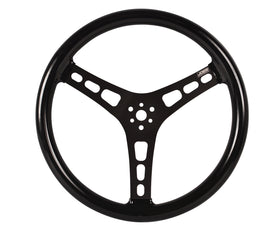 JOES RACING PRODUCTS 13535-CB Steering Wheel 15in Flat Rubber Coated w/ Black