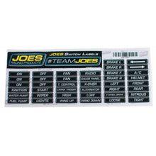 Load image into Gallery viewer, JOES RACING PRODUCTS 17501 JOES Switch Panel Labels