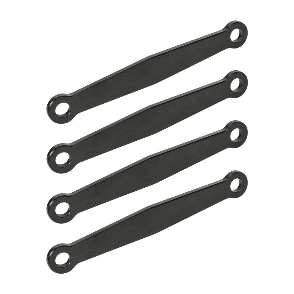 JOES RACING PRODUCTS 25956-B JOES Racing Products 25956-B Jacobs Ladder Straps, 5-Inch Center-to-Center, Black Anodized Aluminum, Set of 4