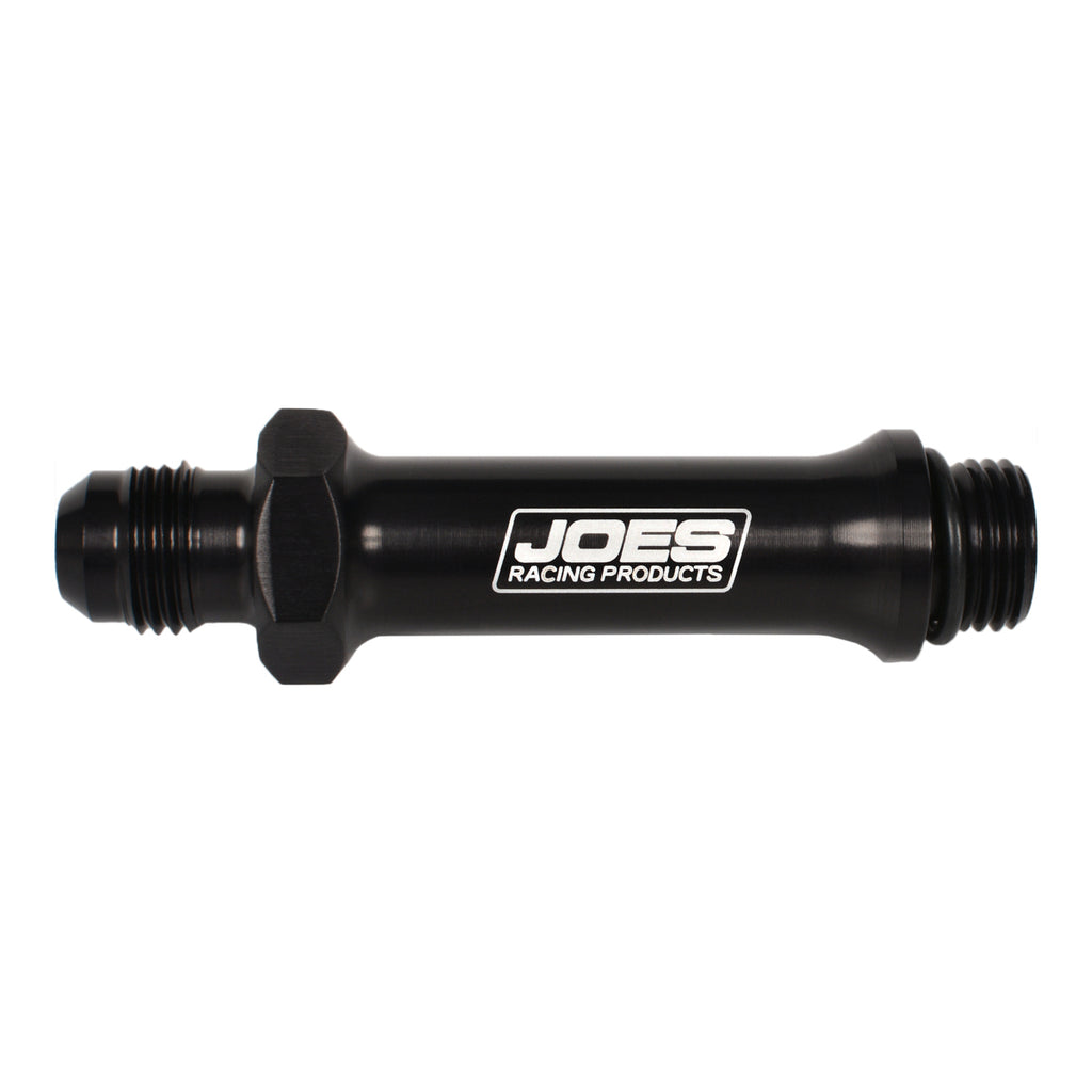 JOES RACING PRODUCTS 42050-B Port Fitting -6an Extended Black