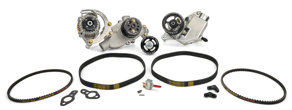 JONES RACING PRODUCTS 1441-AR-72 Jones Racing Products Serpentine Drive Kit for Small Block Chevy with Power Steering, Water Pump & Alternator - Part #1441-AR-72