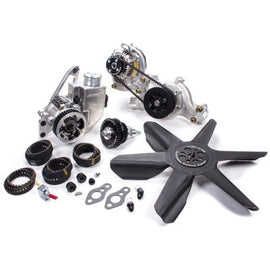 JONES RACING PRODUCTS 2441-AR-68-EMP Drive Kit HTD SBC Crate P/S W/P & Alt w/Fan