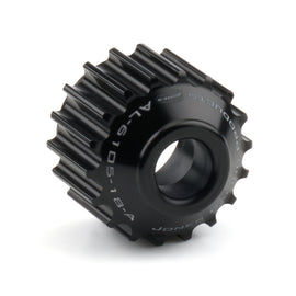 JONES RACING PRODUCTS AL-6105-18-A Jones Racing Products Alternator Drive Pulley 18 Tooth HTD with 1 Inch Width and 15mm Shaft – Aluminum Black Anodized
