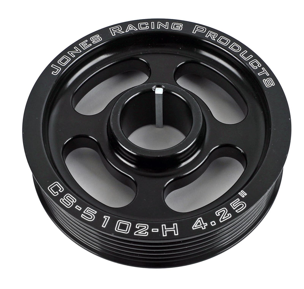 JONES RACING PRODUCTS CS-5102-H Jones Racing Products Crank Pulley Serpentine 4.25-inch, Part CS-5102-H