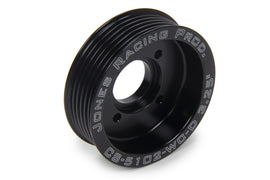 JONES RACING PRODUCTS CS-5102-WC-D Jones Racing Products Crankshaft Pulley with 3.25-inch Diameter - 6-Rib Serpentine Drive - Aluminum, Black Anodized (Part CS-5102-WC-D)