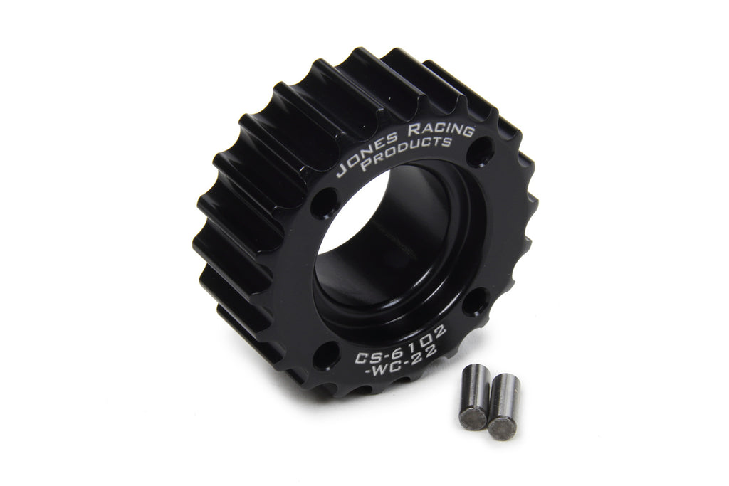 JONES RACING PRODUCTS CS-6102-WC-22 HTD Crankshaft Pulley 22 Tooth 3/16in Dual Dowel