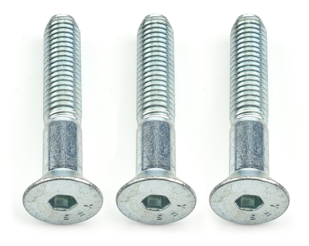 JONES RACING PRODUCTS SK-2109-G-2.25 Jones Racing Products Flat Head Bolt 3/8-16 x 2-1/4 inch, Zinc Plated Steel, Set of 3